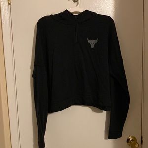 NWOT UA Project Rock cropped hoodie